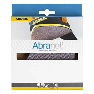 Imagen de Mirka Discos de lijado Abranet net delta para lijadoras triangulares 100x152x152 mm cierre adhesivo / grano P180 10 piezas lijar madera, masilla, barniz, plástico AE219F1018