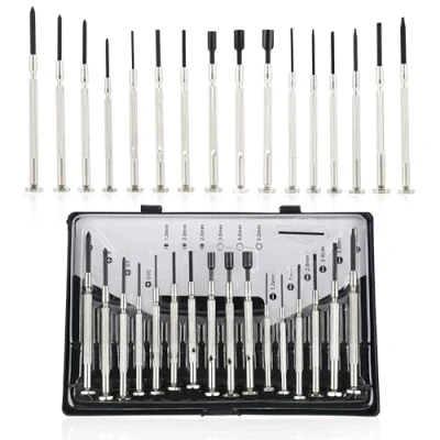 Imagen de juego de destornilladores 16 en 1, destornillador precisión para relojes y gafas, pequeño mecánica fina, precisión, precision screwdriver set.