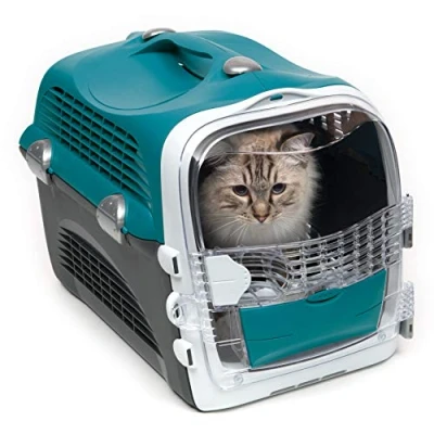 Imagen de Catit Pet Cabrio Transportín para Gato, Turquesa
