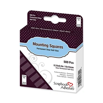 Imagen de Scrapbook Adhesives By 3L Mounting Squares, Acrílico, Transparent, 2.99x0.75x3.67 Inches