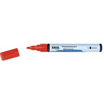 Imagen de KREUL 47612 Rotulador permanente punta media rojo 1,5 3,0mm. Aprox.