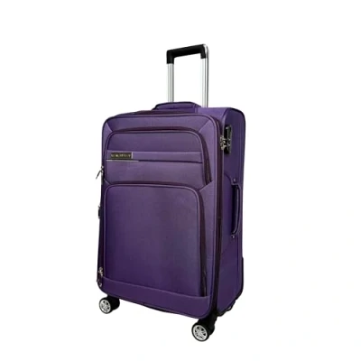 Imagen de MY TRAVEL BAG Maleta de viaje extensible con ruedas dobles (M/L/XL/XXL o juego 4), morado, Mittlerer Koffer (65cm), Maletín tela gemelas