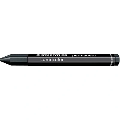 Imagen de Staedtler Lumocolor permanent omnigraph 236 9. Ceras permanentes de colores. Caja con 12 crayones color negro.