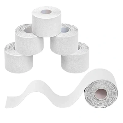 Imagen de BB Sport 6 Rollos Cinta Kinesiología Tape Muchos Colores 5 m x cm Muscular E Book Ejemplos Aplicación, Color:blanco