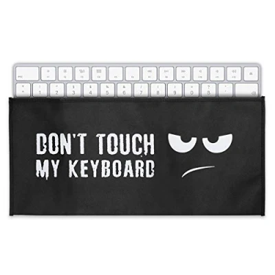 Imagen de kwmobile Funda Protectora para Teclado Universal Keyboard (L) Cubierta el Polvo o Salpicaduras con Don&#039;t Touch my