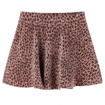 Imagen de vidaXL Falda Infantil Estampado de Leopardo Ropa Cinturilla Elástica Rosa Palo 140