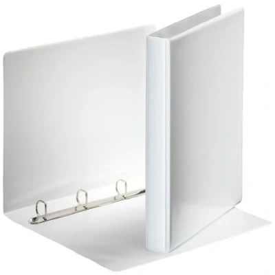 Imagen de Esselte Group 49700 Essentials Archivador para presentación (con anillas personalizable, A4, capacidad 140 hojas, cartón recubierto de polipropileno, 20 mm), color blanco