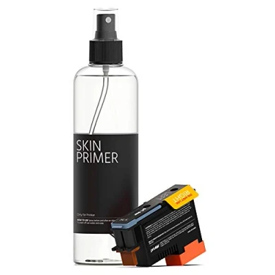 Imagen de Recarga de tinta negra Prinker S, cosmética segura para la piel y spray imprimación, resistente al agua lavable con jabón, seguro piel, compatible S.