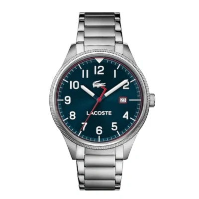 Imagen de Lacoste Reloj Analógico de Cuarzo para hombre con Correa en Acero Inoxidable plateada 2011022