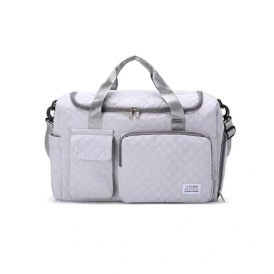 Imagen de Balakaka Bolsa de Viaje 46x23x30 cm, 31L Grande Deporte con Compartimento para Zapatos y Ropa Mojada, Impermeable Gimnasio Natación Viaje, Gris Plateado