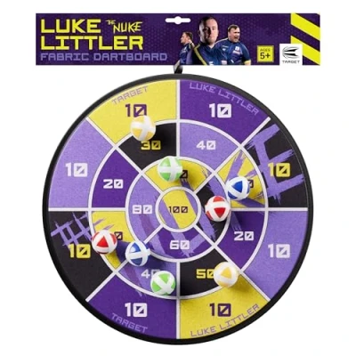 Imagen de Target Darts Luke Littler Juego de Diana Velcro para niños Bolas &#039;The Nuke&#039; con 8 Adhesivas Uso en Interiores y Exteriores, Juegos Fiestas Infantiles