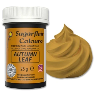 Imagen de Sugarflair Spectral Concentrated Paste Colours Autumn Leaf, Colorante Alimentario Pasta, Colorantes para Pasta De Azúcar y Mazapán 25g