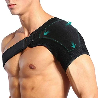Imagen de Wchiuoe hombreras deportivas, ortopedica mujer neopreno, hombros izquierdo y derecho ajustable, protectores de hombrera para tendinitis, lesiones artrítico