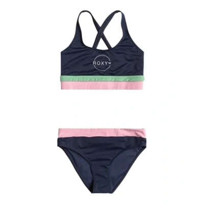 Imagen de Roxy Ilacabo Active CROP SET Bikini para niños, Talla: 6a, Naval academy