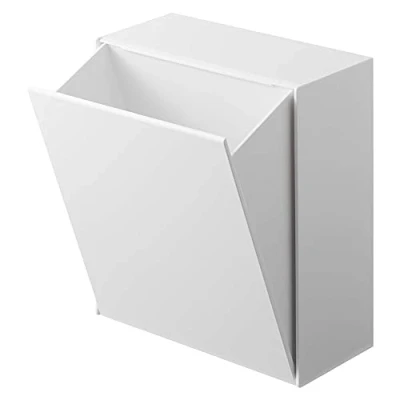 Imagen de YAMAZAKI 5433 TOWER Caja de almacenamiento gancho película, blanco, Resina ABS, minimalista, 17 x 8.7～16 20 cm