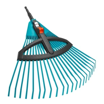 Imagen de Gardena Combisystem Escoba de plástico graduable, para Hojas con elásticas púas Ajustables, Ancho Trabajo 35 a 52 cm, sin tambaleos 3099 20