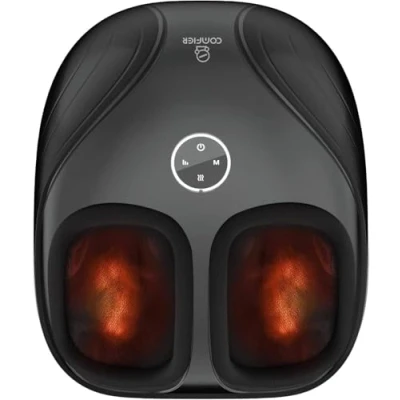 Imagen de COMFIER Masajeador de pies con calor, Shiatsu, compresión rodillo para fascitis plantar, neuropatía, uso en casa, oficina, regalos