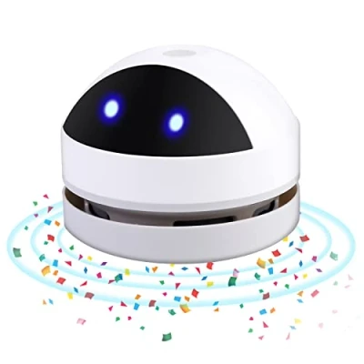 Imagen de Aspiradora de Mesa Eléctrica Mini Mesa, Portátil Escritorio, USB Recargable y Giratorio 360 para el Hogar, Alumnos,Laptop,Escritorio