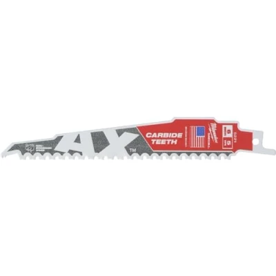 Imagen de Milwaukee Hoja Sable THE AX™ Carbide Madera con Clavos 150mm 5Tpi 1uds