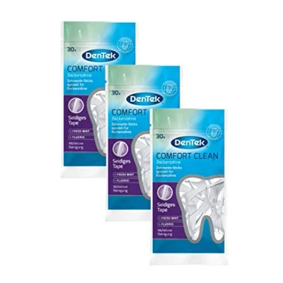 Imagen de Dentek Comfort Clean dientes seda de Stick, 30 unidades