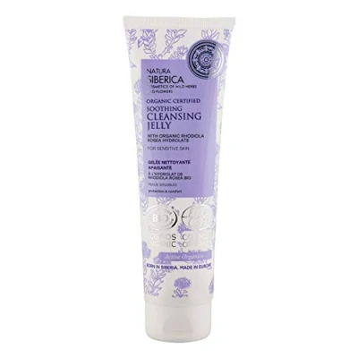 Imagen de Natura Siberica Jalea limpiadora calmante con certificado orgánico para pieles sensibles, 140 ml