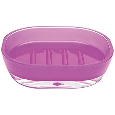 Imagen de Excelsa Línea Bagno Jabonera, Poliestirol, Morado, 15.7 x 11 4 cm