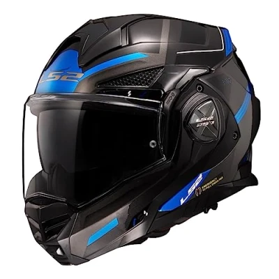 Imagen de LS2, Casco Modular Moto ADVANT X Spectrum Black Titanium Blue, XS