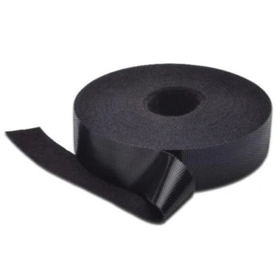Imagen de DIGITUS Cinta de gancho y bucle para cableado estructurado, 20 mm ancho, Rollo 10 m, Negro