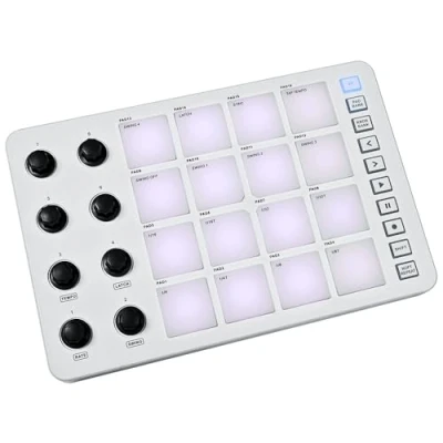 Imagen de M Vave PAD Controlador midi con USB C, funcionalidad inalámbrica, pads táctiles RGB