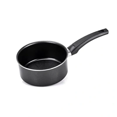 Imagen de Moneta Gea Cazuela de 1 asa, 16 cm, aluminio 100% reciclado, para cada encimera incluida la inducción. Fabricado en Italia