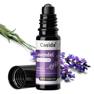 Imagen de Casida® roll on de lavanda para un ambiente armonioso y relajado aceite perfumado, esencial aromaterapia, ideal llevar siempre contigo calidad farmacias 10 ml