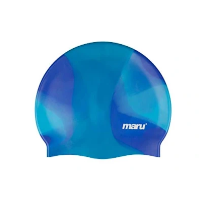 Imagen de Maru A4229 Gorro de Natacion, Adultos Unisex, Blue Shades, Un tamaño