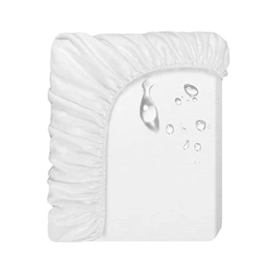 Imagen de Beedsooth Protector de Colchón Cuna 60 x 120 Impermeable, Cubre Hipoalergénico,Tencel Funda Colchon 60x120cm Transpirable y Antiácaros, Blanco