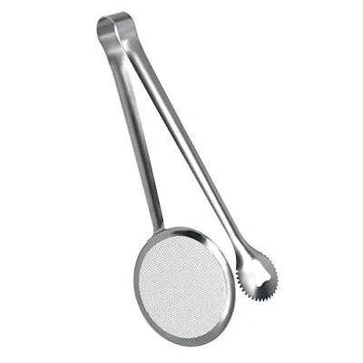 Imagen de Metaltex Pinza Espumadera de Frituras, Acero Inoxidable, Extra Larga