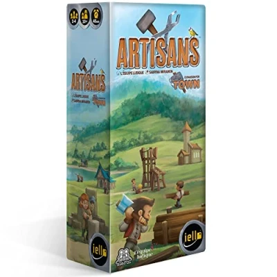 Imagen de IELLO: Little Town: Artisans Expansion juego de mesa estrategia, táctico e interactivo, más edificios y objetivos, familiar, a partir 10 años, 2 4 jugadores, 45 minutos