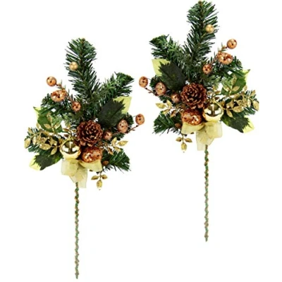 Imagen de Flair Flower 603 Rama Piñas/Bolas, 2erSet, 46 cm Decoración de Navidad