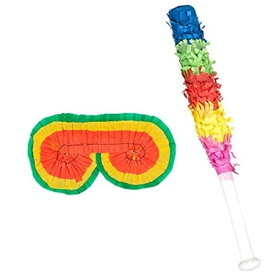 Imagen de Boland 23639 Fiesta México Pignata Set (Máscara y Palo), multicolor, Talla única (Ciao Srl 23639)