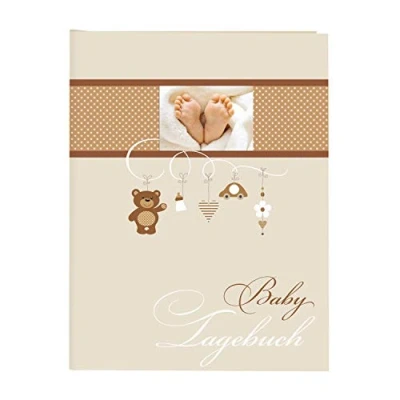 Imagen de Goldbuch 11237 Little Mobile Diario de bebé (21 x 28 cm, 44 páginas ilustradas), Color Beige