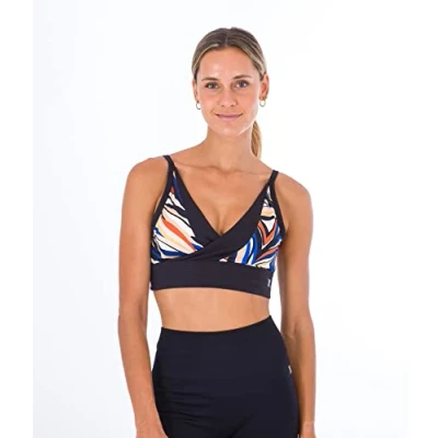 Imagen de Hurley H2o Dri Colorblock Bralette, Camiseta Mujer, Caviar, S