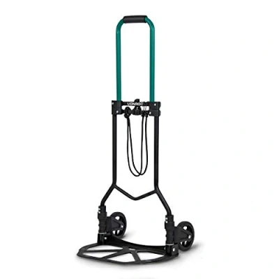 Imagen de VONROC Carretilla de Mano Plegable Carro Transporte Ligero y Duradero, Capacidad Carga 80kg, Ideal para Mudanzas Almacenaje