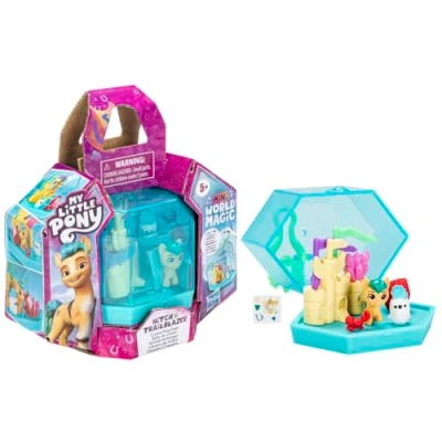 Imagen de My Little pony Mini World Magic Crystal Llavero de enganche juguete Trailblazer juego port til, y accesorios para ni os a partir 5