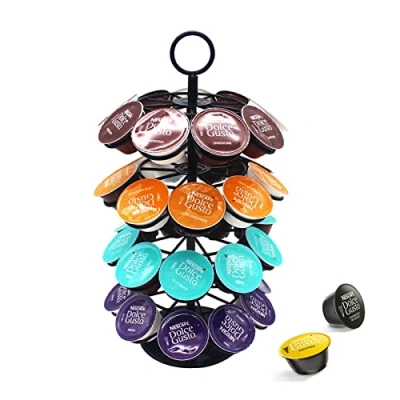 Imagen de Wdmiya Soporte Giratorio para Cápsulas, Cápsulas de Café Dolce Gusto 36 piezas, Almacenamiento y Organización Gran Capacidad (Soporte Gusto)
