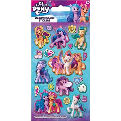 Imagen de My Little Pony Paquete de calcomanías aluminio brillante Producto oficial Reutilizable en superficies no porosas Ideal para niñas a partir 3 años Perfecto regalos y regalos,