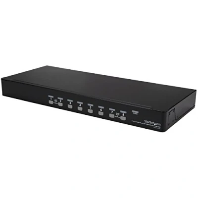 Imagen de StarTech.com Conmutador Switch KVM 1U con OSD y Cables 8 puertos USB Vídeo VGA 2x A Hembra 9x HD15