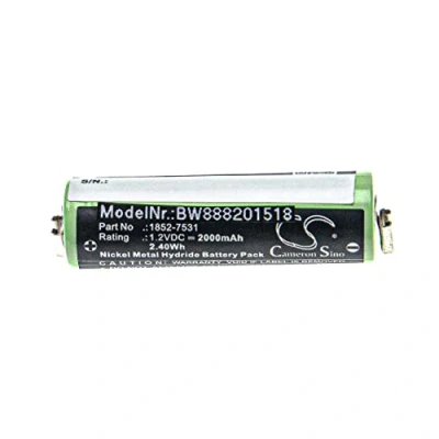 Imagen de vhbw Batería Recargable Compatible con Moser Easy Style Xpert HS50 afeitadora, cortadora de Pelo (2000 mAh, 1,2 V, NiMH)