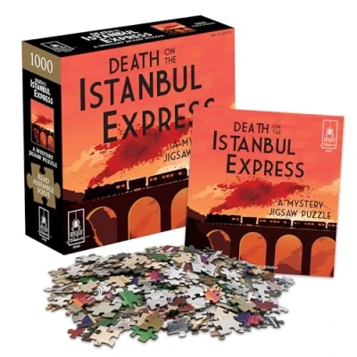 Imagen de University Games Hércules Poirot The Orient Express Rompecabezas de 1000 Piezas con diseño Asesinato, Color Naranja, Talla única (33122)