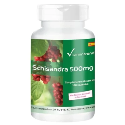 Imagen de Schisandra 500mg envase grande con 180 cápsulas ! PARA SEIS MESES! vegano altamente dosificado Vitamintrend®