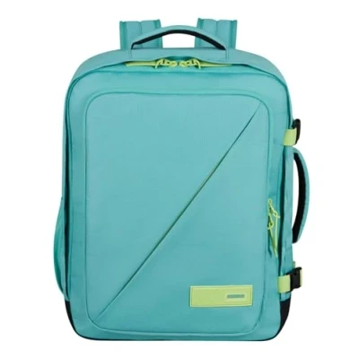 Imagen de American Tourister Take2Cabin — Bolsa de cabina Ryanair/Wizz Air/Vueling 40 x 30 20 cm, 26,5 L, 0,60 kg, equipaje mano, mochila avión MS, turquesa/verde (turquesa polvorienta y lima)