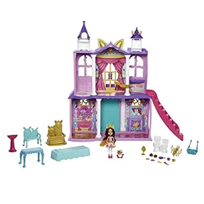 Imagen de Enchantimals Royal Catillo del baile real con Felicity Fox y Flick Casa de juguete muñeca, mascota accesorios (Mattel HCG59)