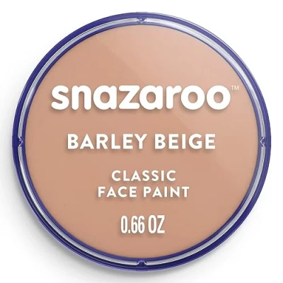 Imagen de Snazaroo Pintura facial y corporal, 18 ml, color beige pálido, profesional a base de agua, pastilla aquacolor individual para adultos, niños efectos especiales